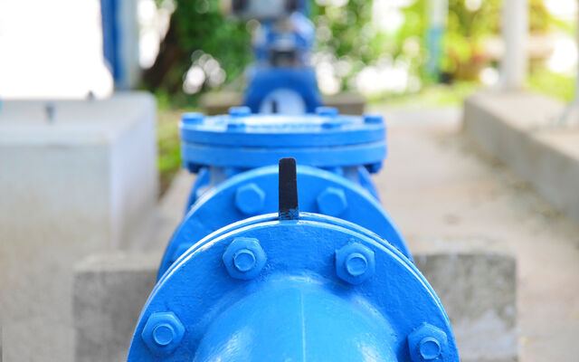 Blue steel water pipe