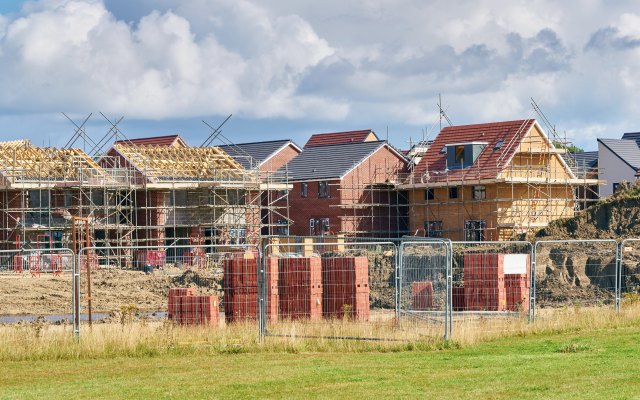 Houses being built