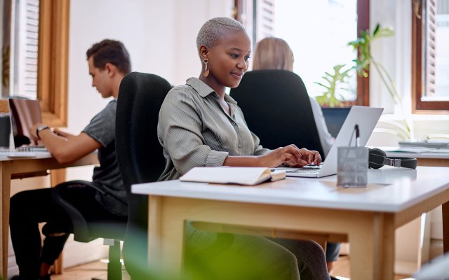 Woman at desk